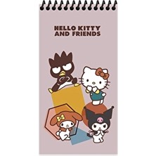 Hello Kitty And Friends 10*19 80 Yp Çiz. Spr.karton Kapak Defter
