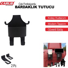 4 Adet   Carub Koltuk Arkası Tutucu Organizer Siyah