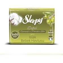 Sleepy Islak Havlu 3X50'LI Zeytinyağlı