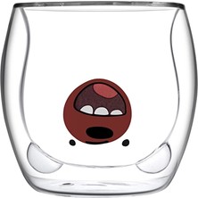 4 Adet   Paşabahçe Borosilikat Çift Cidarlı Cam Kupa 300 cc