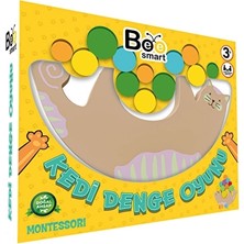 Pariles 2 Adet  Bee Smart Doğal Ahşap Kedi Denge Oyunu