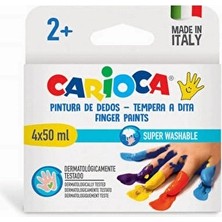 4 Adet   Carioca Baby Parmak Boyası 4 Renk 50ML