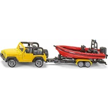 4 Adet Siku Jeep With Boat 1658