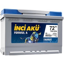 İnci 2 Adet Inci Akü Formul A 72 Amper