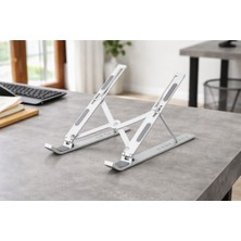 Linalp Alüminyum Ayarlanabilir Laptop Standı Ergonomik Notebook Yükseltici Soğutucu Katlanabilir 6900020250321 Notebook Standı