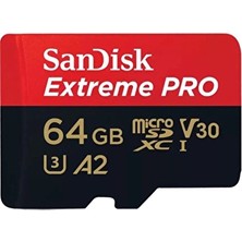 2 Adet Sandisk Extreme Pro Micro Usd 64 GB