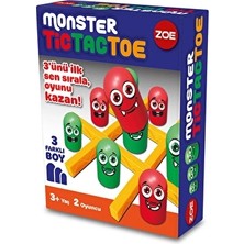 2 Adet  Zoe Monster Tic Tac Toe Kutu Oyunu 35009