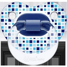 2 Adet Wee Baby Şeffaf Desenli Damaklı Emzik No:1