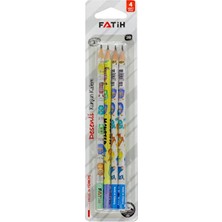 2 Adet  Fatih Desenli Kurşun Kalem 4'lü