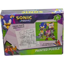 2 Adet Sonic Boyamalı Puzzle
