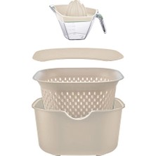 3 Adet  Gmax Süzgeçli 5 Parça Set