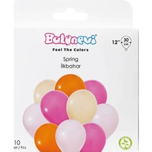 4 Adet Balonevi Ilkbahar Balon Seti 30 cm 10'lu