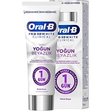 3 Adet Oral-B Diş Macunu Clinical Parlak Beyaz 75 ml