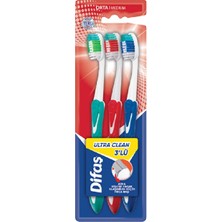 3 Adet Difaş Diş Fırçası Ultra Clean 3'lü