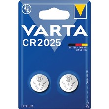 Varta Düğme Pil Lityum CR2025 2'li 157 mAh Uzun Ömürlü Kullanım İçin Uygun