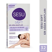 4 Adet Sesu Ağda Bandı Soft 32'li