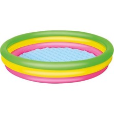 Bestway 3 Boğumlu Şişme Havuz 152cmx30cm Renkli Tasarım ile Çocuklar İçin Eğlenceli Kullanım