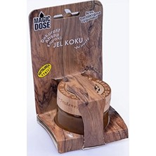 3 Adet  Magic Dose Dekoratif Ahşap Kapaklı Jel Koku 50ML - Odunsu