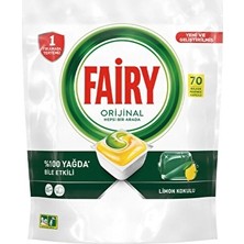 2 Adet Fairy 70'li Bulaşık Makinası Tableti Hepsi Bir Arada