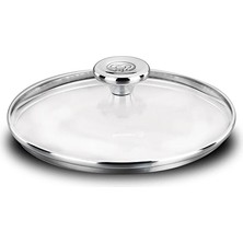 4 Adet   Korkmaz Aroma Cam Kapak 14 cm