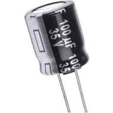 Mikrogate 100UF 35V Elektrolitik Kondansatör 6.3X11MM 5mm 105C 10ADET (Pcs)