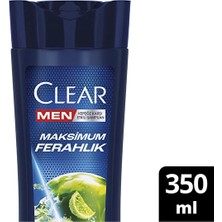 2 Adet  Clear Men Yağlı Saç Derisi Max Ferahlık Şampuan 350 ml