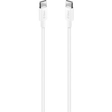 2 Adet  Ttec Type-C - Type-C 3A Şarj Kablosu Beyaz