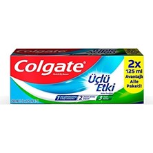 2 Adet  Colgate Üçlü Etki Diş Macunu 2'li 125 ml