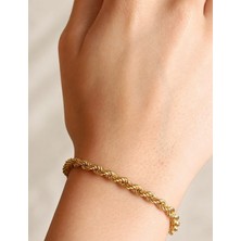 Ethem Gold 14 Ayar Halat Burgu Bileklik 2mm