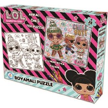 2 Adet Lol Boyamalı Puzzle