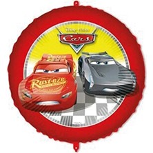 2 Adet Cars Folyo Balon 46 cm Yuvarlak