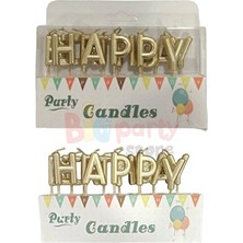 2 Adet  Orca Mum Altın Happy Birthday