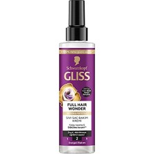 3 Adet Gliss Sıvı Saç Kremi 200 ml Full Hair Wonder
