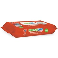 4 Adet Freshlife Vücut Temizleme Mendili 50 Li