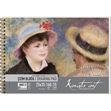 3 Adet Karatis Art 160GR 25*35 15 Yp. Spiralli Çizim Blok