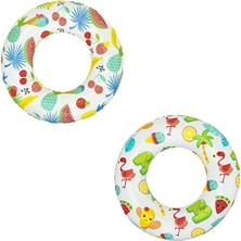 3 Adet  Bestway Desenli Yüzme Simidi 61 cm