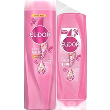 4 Adet   Elidor Güçlü Parlak Şampuan 400 ml + Saç Bakım Kremi 200 ml