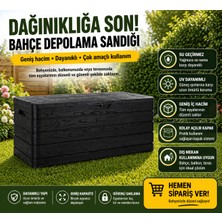 Csb Store Dolmiti 500 Lt Bahçe Depolama Sandığı – Dayanıklı Plastik, Suya Dayanıklı, Kilitli Kapak, Çok Amaçlı Saklama Kutusu