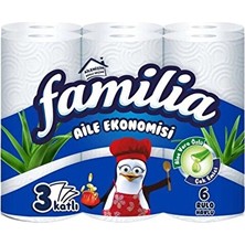 4 Adet Familia Aloe Vera Özlü Kağıt Havlu 6'lı