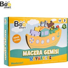 2 Adet Bee Smart Ahşap Macera Gemisi Hayvanlar Oyunu