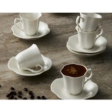 4 Adet   Pera Kahve Fincan Takımı 12 Parça 90 cc