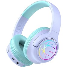 Iclever BTH18 Bpa Free LED Işıklı Çocuk Bluetooth Kulaklık - Mor