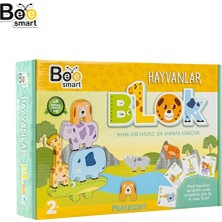 3 Adet Bee Smart Doğal Ahşap Hayvan Blokları Eğitici Denge Oyunu