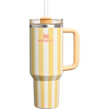 4 Adet Stanley The Quencher H2.0 Flowstate Tumbler Pipetli Termos Butter Cabana Gloss 1.18 Litre