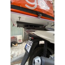 Honda Pcx Sürgülü Çanta Demiri Kızaklı Sökülebilir Pizzacı Kurye Demiri Supermoto