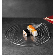 2 Adet  Paşabahçe Platon Halka Desenli El Yapımı Servis Tabağı