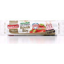 2 Adet Koroplast Çöp Torbası Ekstra Güçlü Çilek Büzgülü Büyük Boy 10'lu