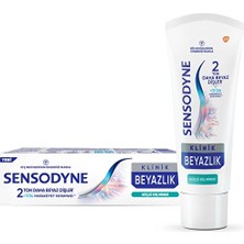 3 Adet  Sensodyne Klinik Beyazlık Güçlü Diş Minesi Diş Macunu 75 ml