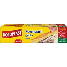 2 Adet  Koroplast Buzdolabı Poşeti Fermuarlı Orta Boy 12'li