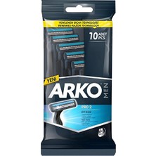 2 Adet  Arko Tıraş Bıçağı T2 Pro Poşet 10'lu